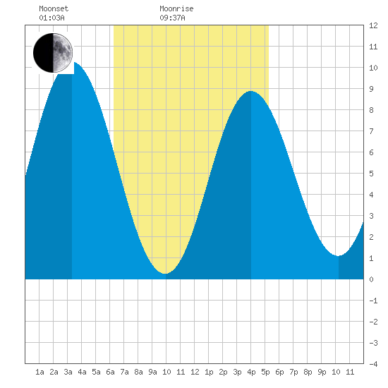 Burnt Coat Harbor tide chart for Tuesday, February 24, 2026