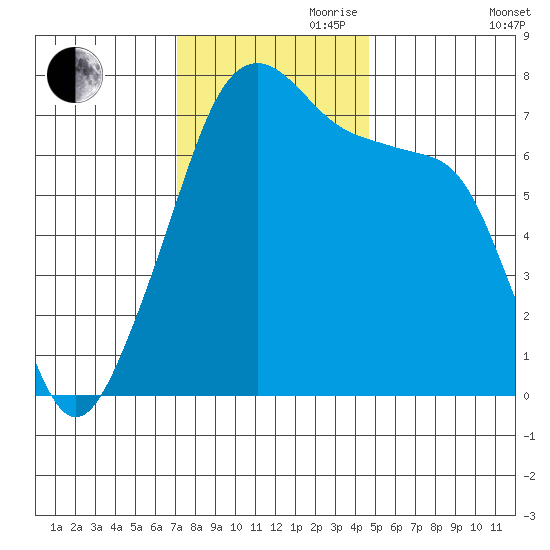 Burrows Bay tide chart for Friday, November 8, 2024