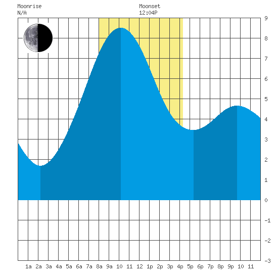 Burrows Bay tide chart for Sunday, December 22, 2024
