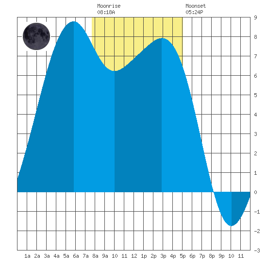 Burrows Bay tide chart for Wednesday, January 29, 2025