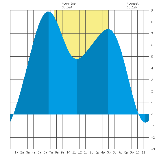 Burrows Bay tide chart for Friday, January 31, 2025
