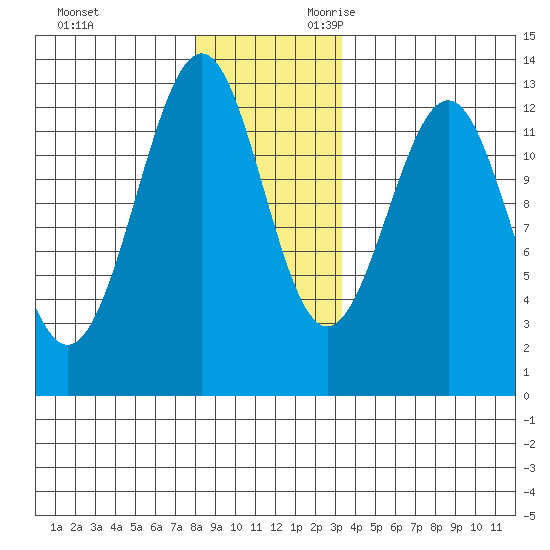 Bushy Island tide chart for Friday, December 2, 2022