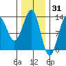 Bushy Island tide chart for Saturday, January 31, 2026