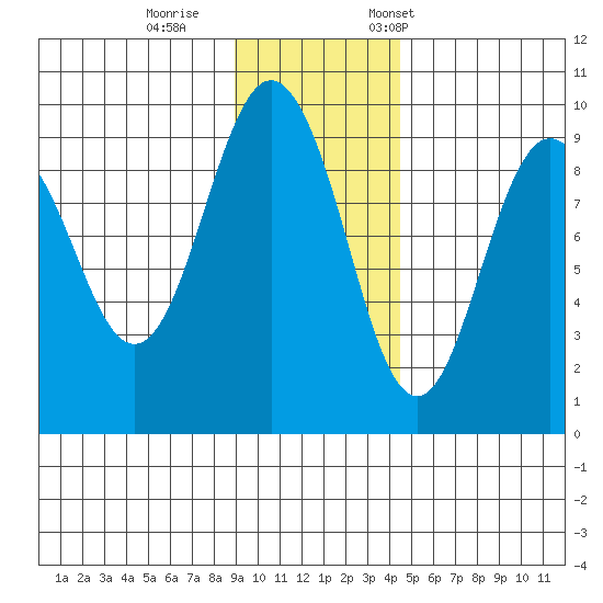 Camp Cove tide chart for Sunday, November 16, 2025