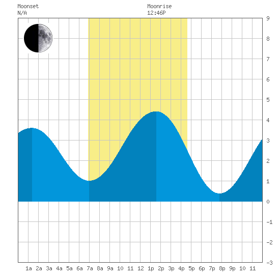 Cape Island Creek tide chart for Friday, November 28, 2025
