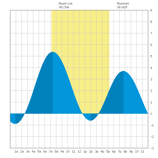 Bight tide chart for Friday, January 12, 2024