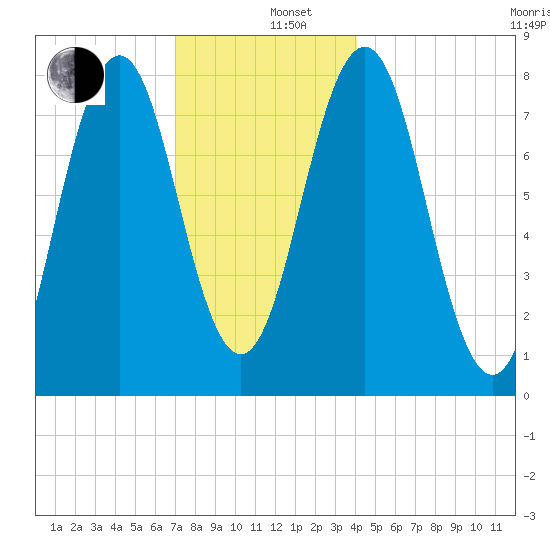 Cape Porpoise tide chart for Thursday, December 11, 2025