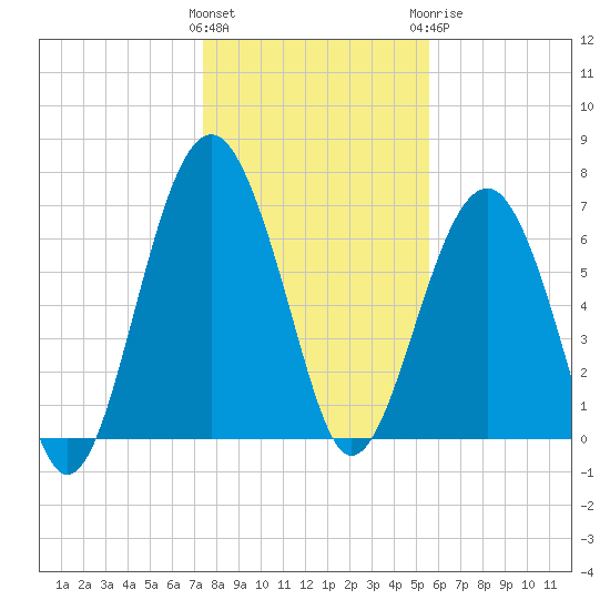 Allied Chemical Docks tide chart for Friday, January 2, 2026