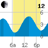 Capers Island tide chart for Monday, August 12, 2024