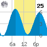 Capers Island tide chart for Thursday, January 25, 2024