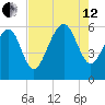 Capers Island tide chart for Monday, August 12, 2024