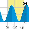 Capers Island tide chart for Sunday, August 24, 2025