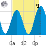 Capers Island tide chart for Saturday, August 9, 2025