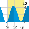 Carters Dock tide chart for Tuesday, August 12, 2025