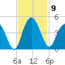 Casino Creek tide chart for Sunday, November 9, 2025