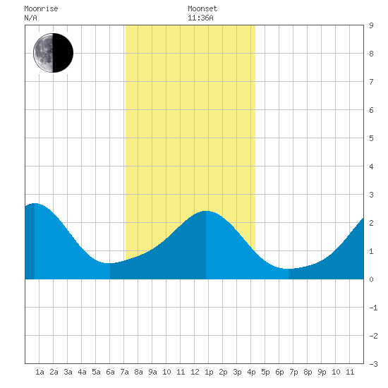 Castle Hill tide chart for Sunday, December 22, 2024