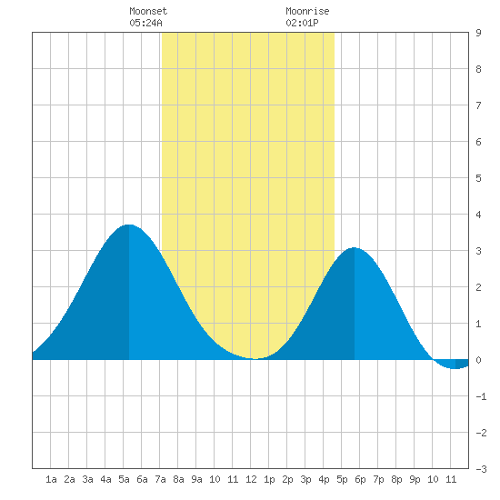 Castle Hill tide chart for Saturday, January 11, 2025