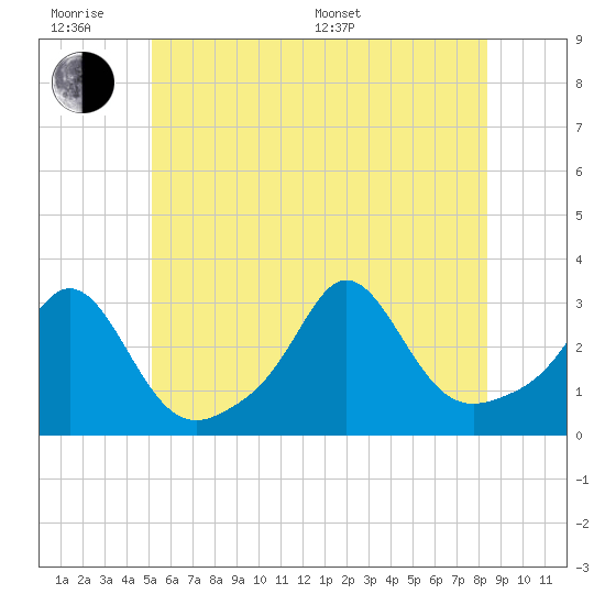 Castle Hill tide chart for Wednesday, June 18, 2025