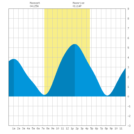 Castleton tide chart for Friday, January 10, 2025