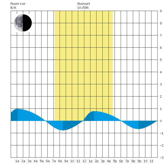  tide chart for Saturday, January 10, 2026
