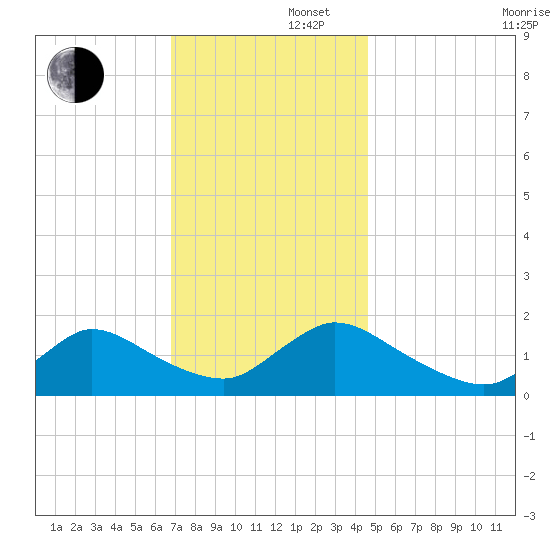 Cedar Run tide chart for Friday, November 22, 2024