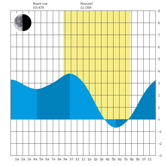 Reef Bight tide chart for Friday, March 5, 2021