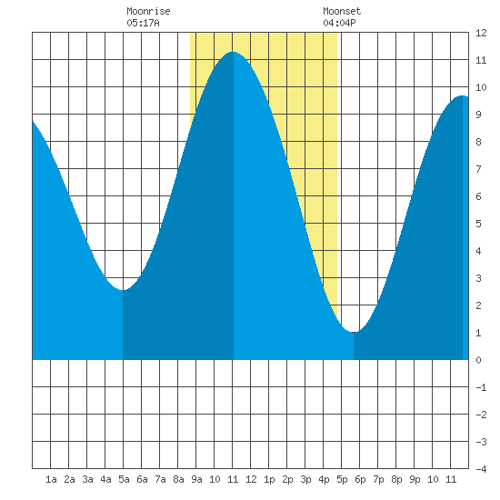 Chance Cove tide chart for Friday, November 10, 2023