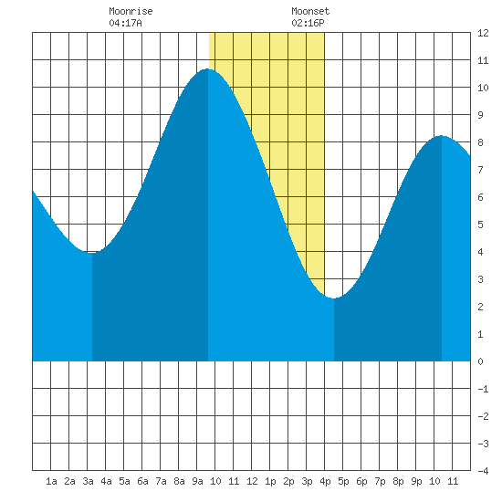 Chance Cove tide chart for Friday, December 8, 2023