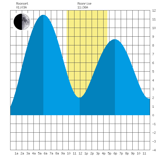Chance Cove tide chart for Wednesday, January 17, 2024