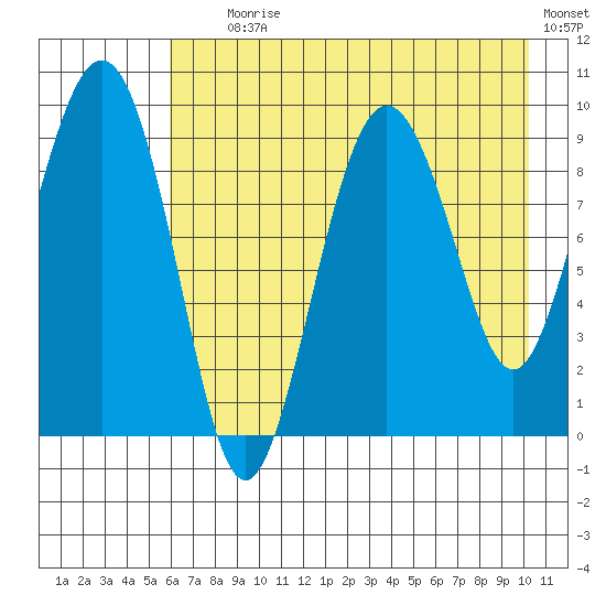 Chance Cove tide chart for Tuesday, August 6, 2024