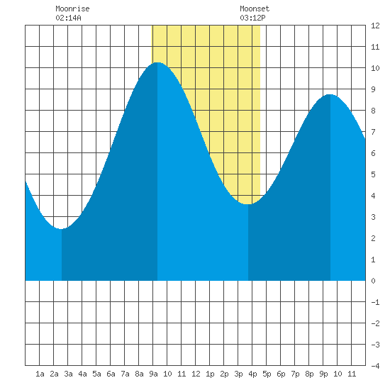 Chance Cove tide chart for Friday, November 14, 2025