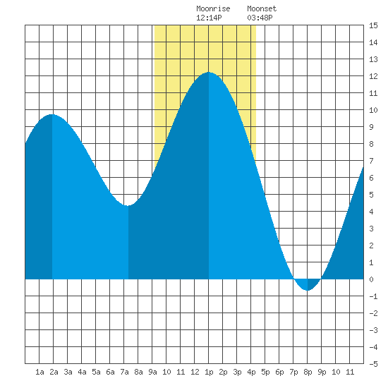 Chance Cove tide chart for Friday, November 21, 2025