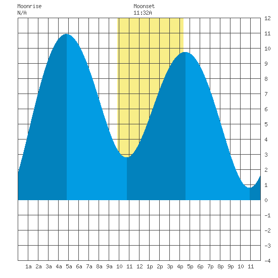 Chance Cove tide chart for Thursday, January 8, 2026