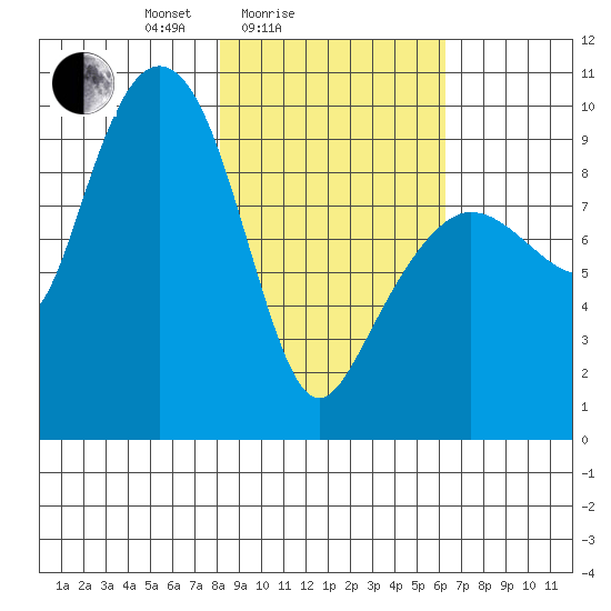 Chance Cove tide chart for Tuesday, February 24, 2026