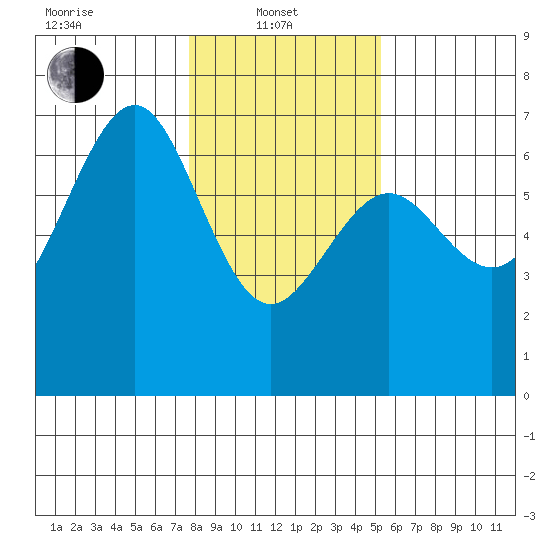 Charleston tide chart for Tuesday, January 21, 2025