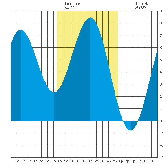 Charleston tide chart for Friday, January 31, 2025