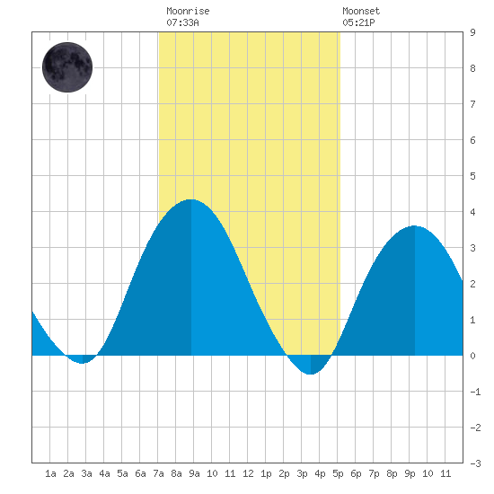 Alpine tide chart for Wednesday, January 29, 2025