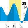 SW Chenega Island tide chart for Thursday, February 25, 2021