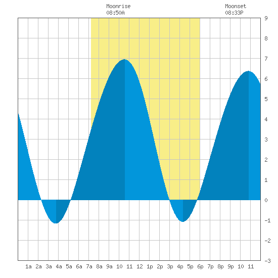 Chester tide chart for Friday, January 31, 2025