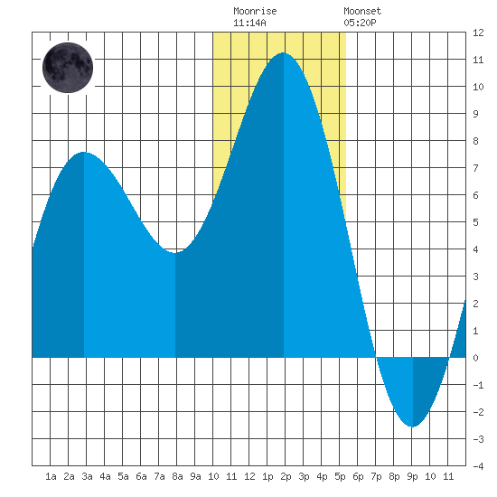 Chignik Bay tide chart for Thursday, January 11, 2024