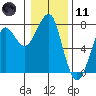 Chinook tide chart for Thursday, January 11, 2024