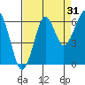 Chinook tide chart for Saturday, August 31, 2024