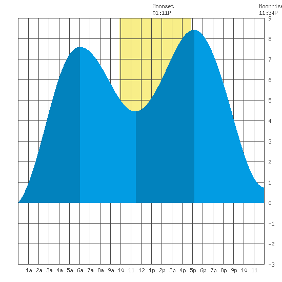 Chowiet Island tide chart for Friday, December 20, 2024