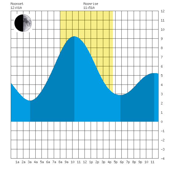 Chuckanut Bay tide chart for Sunday, January 9, 2022