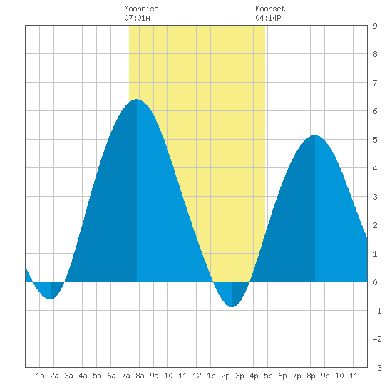 RR bridge tide chart for Tuesday, January 12, 2021