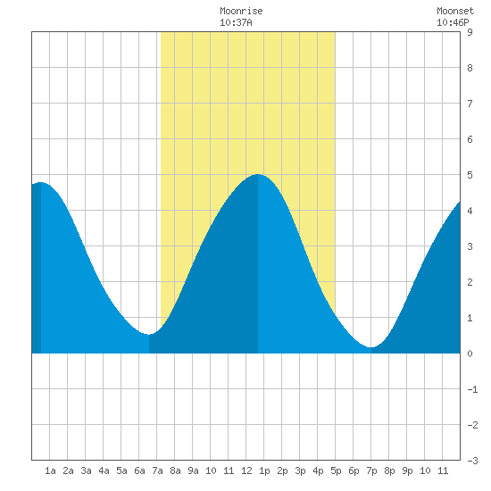 RR bridge tide chart for Monday, January 18, 2021