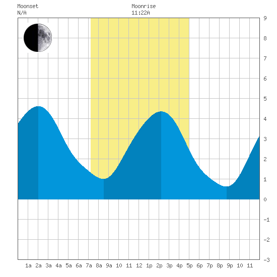 RR bridge tide chart for Wednesday, January 20, 2021