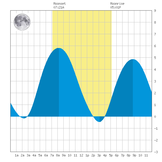 RR bridge tide chart for Thursday, January 28, 2021