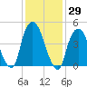 RR bridge tide chart for Friday, January 29, 2021