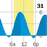 RR bridge tide chart for Sunday, January 31, 2021